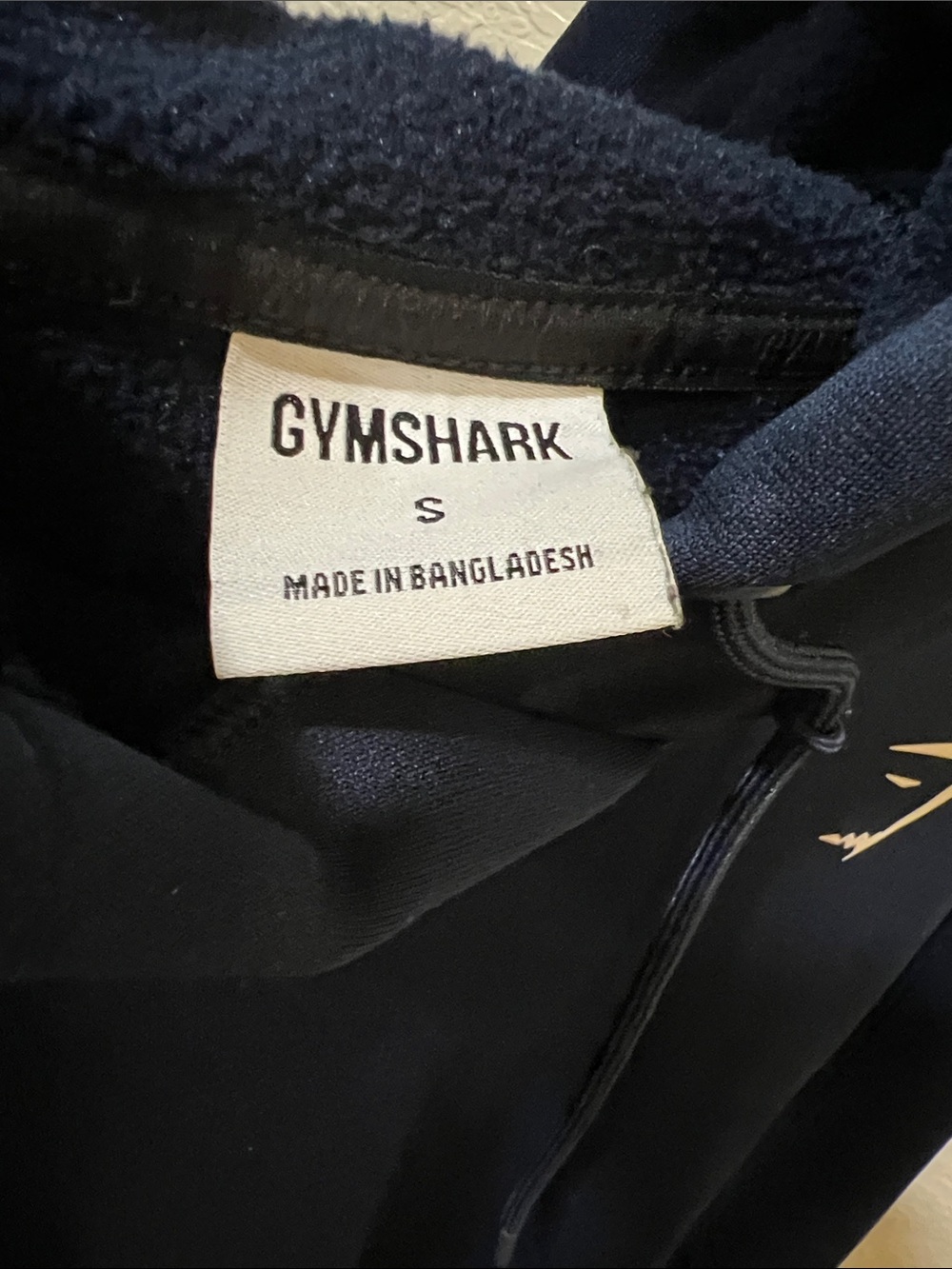 Gymshark navy blue hoodie size S - Picture 2 of 3